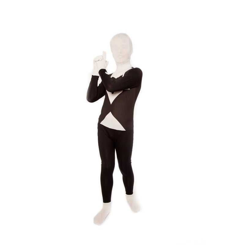 Morphsuits Tuxedo Kids Black Morph Suit, Boys Black Morph Suit, Kids Black Bodysuit Costume, Zentai Suit Scary Costumes Kids Small - Image 5